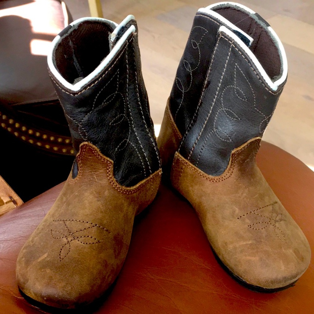 Toddler Unisex Leather Cowboy Boots size Toddler 5